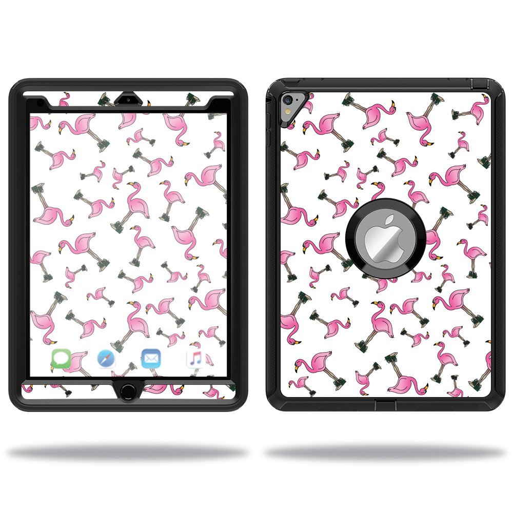 MightySkins Skin Compatible with OtterBox Defender Apple iPad Pro 9.7 Case wrap Cover Sticker Skins Cool Flamingo