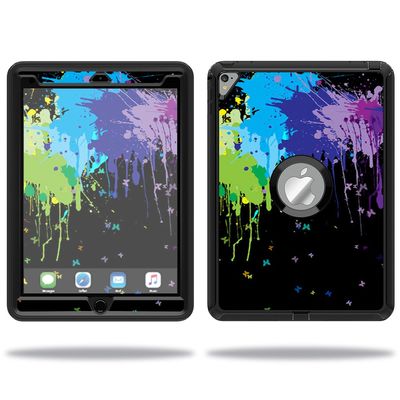 MightySkins Skin Compatible with OtterBox Defender Apple iPad Pro 9.7 Case wrap Cover Sticker Skins Splatter