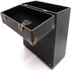 GPO Portable Retro Style Carry Case for LPs, Albums and 12Inch Vinyl Records (Holds 30 Albums) (Green/Black) view 1