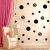 50X Zebra Print Polka Dot Wall Stickers Polka Circles Vinyl Decals kids Room Art view 1