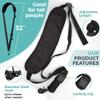 HiiGuy Camera Strap, Adjustable Padded Sling for All SLR and DSLR Cameras, Neck and Shoulder Strap, 32 Inches Long, with Screw Mount, Safety Tether view 4