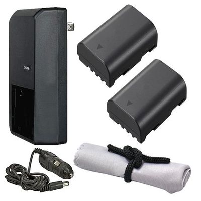 'Intelligent' Batteries (2 Units) Compatible With Panasonic Lumix DC-GH5 + AC/DC Travel Charger