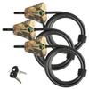 Master Lock - Python Adjustable Camouflage Cable Locks w/6 Keys, 8418KA CAMO 3-Pack view 1