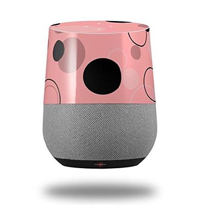 Lots of Dots Pink on Pink - Decal Style Skin Wrap fits Google Home Original (Google Home NOT Included)