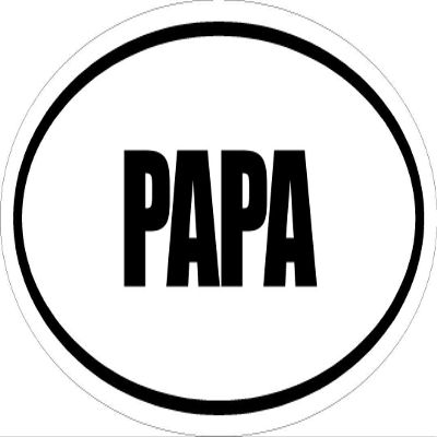 3" Printed Euro Style Oval PAPA Decal Sticker dcor Great Size for Mug Phone case Hard Hats and Helmets.