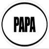 3" Printed Euro Style Oval PAPA Decal Sticker dcor Great Size for Mug Phone case Hard Hats and Helmets. view 1
