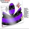 Skull Stripes Purple - Decal Style Skin Wrap fits Google Home Original (Google Home NOT Included) view 3