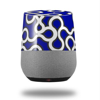 Locknodes 03 Royal Blue - Decal Style Skin Wrap fits Google Home Original (Google Home NOT Included)