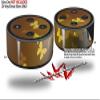 Skin Wrap Decal Set 2 Pack for Amazon Echo Dot 2 - Bokeh Butterflies Yellow (2nd Generation ONLY - Echo NOT Included) view 2