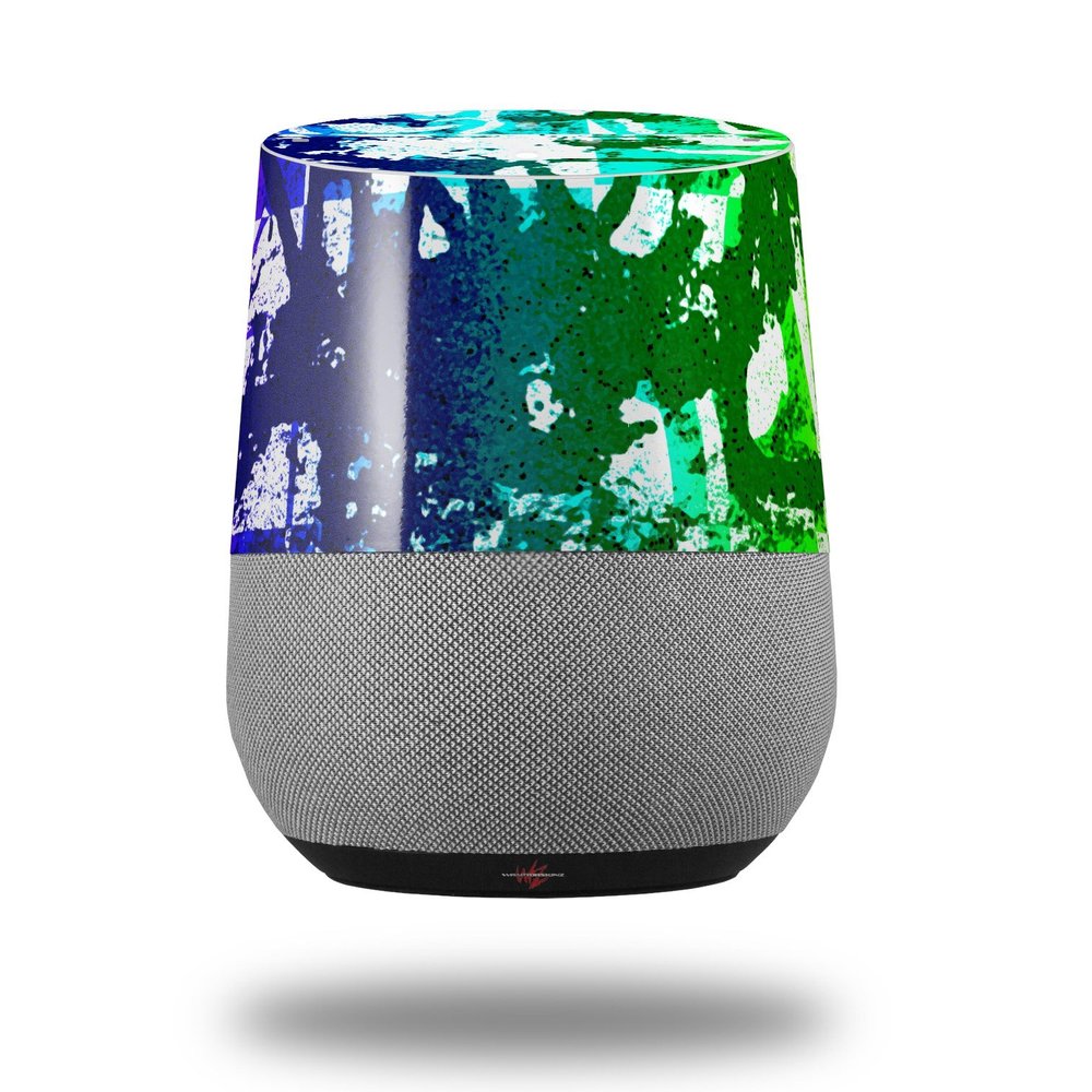 Rainbow Graffiti - Decal Style Skin Wrap fits Google Home Original (Google Home NOT Included)