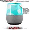 Bokeh Squared Neon Teal - Decal Style Skin Wrap fits Google Home Original (Google Home NOT Included) view 2