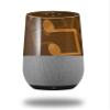 Bokeh Music Orange - Decal Style Skin Wrap fits Google Home Original (Google Home NOT Included) view 1