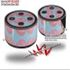 Skin Wrap Decal Set 2 Pack for Amazon Echo Dot 2 - Donuts Blue (2nd Generation ONLY - Echo NOT Included) view 2