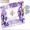 Skin Wrap Decal Set 2 Pack for Amazon Echo Dot 2 - Scene Kid Sketches Purple (2nd Generation ONLY - Echo NOT Included) view 3