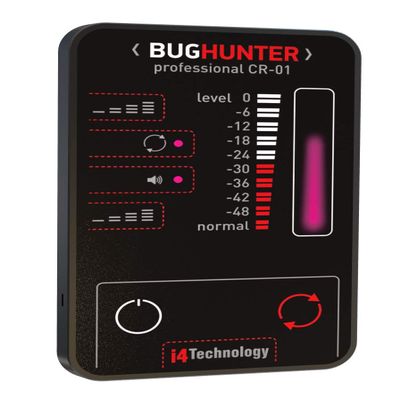 Anti-spy Bug Detector | Pocket RF Signal Detector | High Sensitive Spy Bug Sweeper | Search for GPS Tracker, Mobile Phones, Wi-Fi, 3G, 4G, GSM, Wireless Camera | i4Technology CR-01