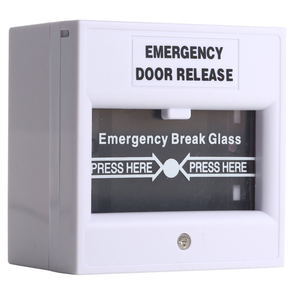 UHPPOTE Wired Security Switch Break Glass for Fire Alarm Emergency Exit Release Button