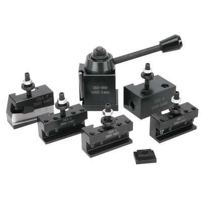 0XA Quick Change Tool Post Set for Atlas/Craftsman 6" Lathe - Includes Five Tool Holders - Includes T-Slot Nut for Most Atlas/Craftsman 6" Lathes, LittleMachineShop.com (4058)