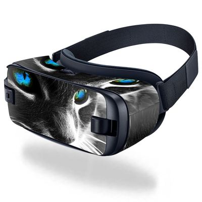 MightySkins Skin Compatible with Samsung Gear VR (2016) wrap Cover Sticker Skins Cat