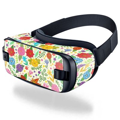 MightySkins Skin Compatible with Samsung Gear VR (2016) wrap Cover Sticker Skins Flower Garden