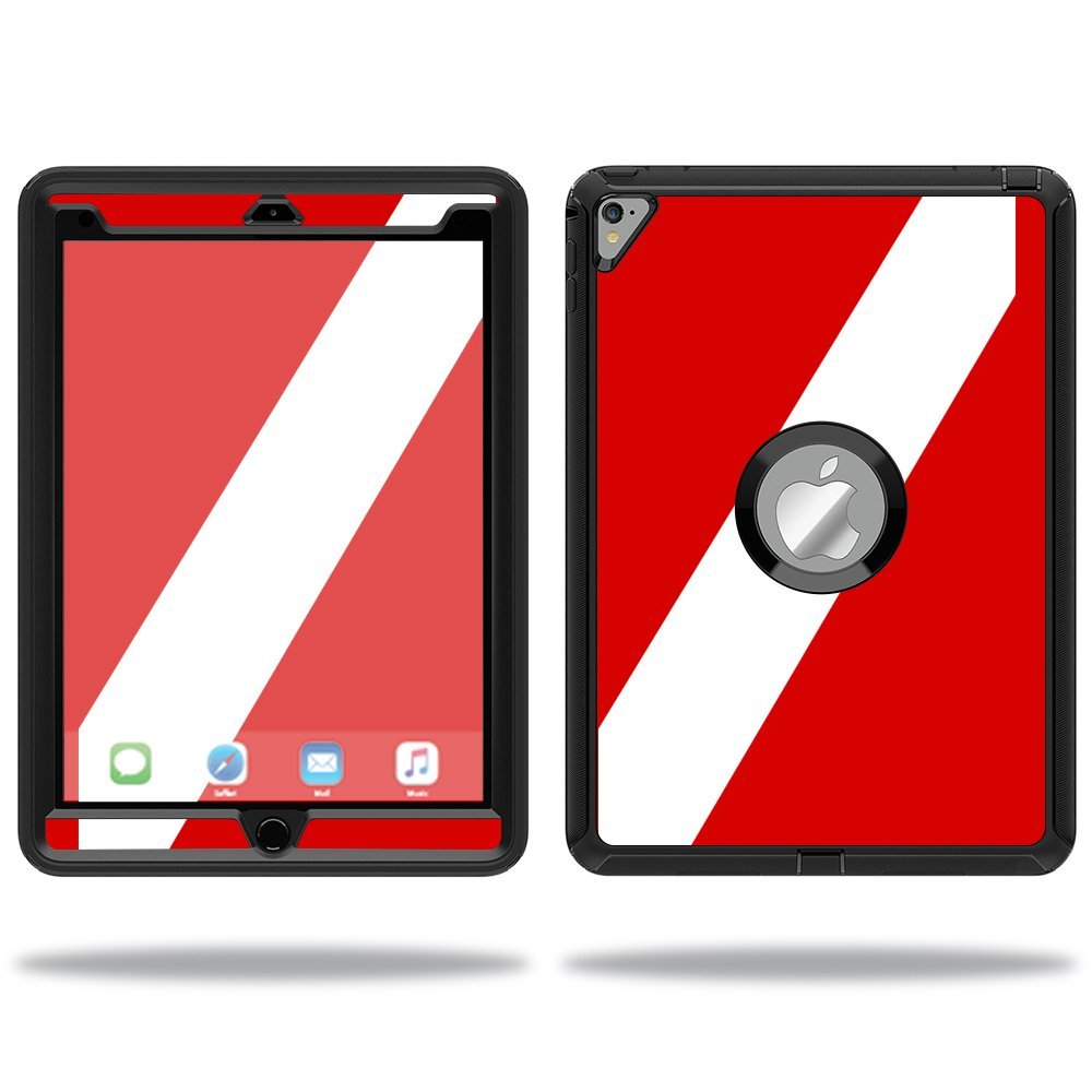MightySkins Skin Compatible with OtterBox Defender Apple iPad Pro 9.7 Case wrap Cover Sticker Skins Scuba Flag