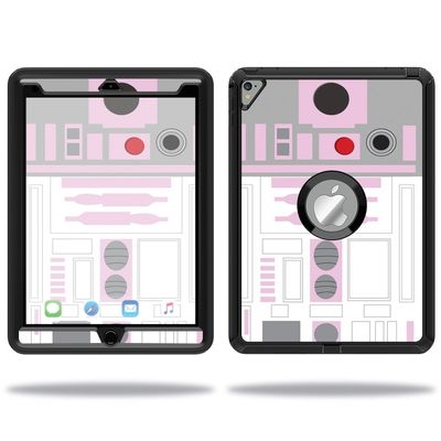 MightySkins Skin Compatible with OtterBox Defender Apple iPad Pro 9.7 Case wrap Cover Sticker Skins Pink Cyber Bot