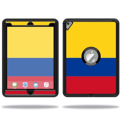 MightySkins Skin Compatible with OtterBox Defender Apple iPad Pro 9.7 Case wrap Cover Sticker Skins Colombian Flag