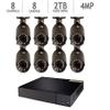 Q-See 8-Channel HD Analog DVR with 2TB HDD, 8 4MP Cameras with 100' Night Vision view 1