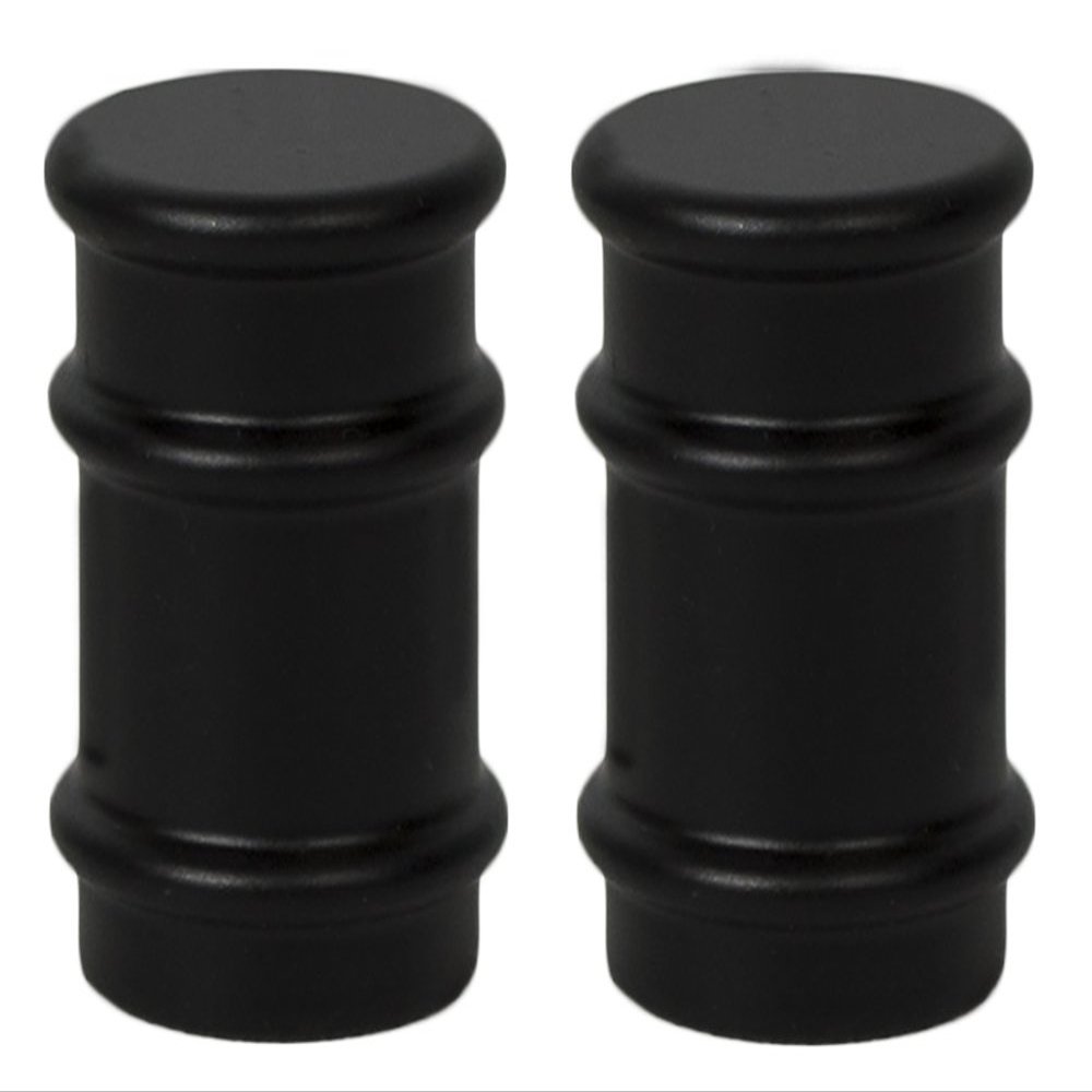 Urbanest Set of 2 Spina Lamp Finials, 1 1/4-inch Tall, Black