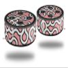 Skin Wrap Decal Set 2 Pack for Amazon Echo Dot 2 - Locknodes 03 Pink (2nd Generation ONLY - Echo NOT Included) view 1