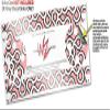 Skin Wrap Decal Set 2 Pack for Amazon Echo Dot 2 - Locknodes 03 Pink (2nd Generation ONLY - Echo NOT Included) view 3