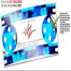 Skin Wrap Decal Set 2 Pack for Amazon Echo Dot 2 - Blue Star Checkers (2nd Generation ONLY - Echo NOT Included) view 3