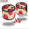 Skin Wrap Decal Set 2 Pack for Amazon Echo Dot 2 - Kearas Polka Dots Pink On Cream (2nd Generation ONLY - Echo NOT Included) view 2
