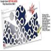 Locknodes 03 Navy Blue - Decal Style Skin Wrap fits Google Home Original (Google Home NOT Included) view 3