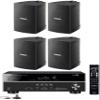 Yamaha 5.1-Channel Wireless Bluetooth 4K A/V Home Theater Receiver + Yamaha Natural Sound High Performance 2-Way Indoor/Outdoor Weatherproof Speakers (Set of 4) view 1