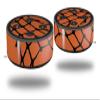 Skin Wrap Decal Set 2 Pack for Amazon Echo Dot 2 - Ripped Fishnets Orange (2nd Generation ONLY - Echo NOT Included) view 1