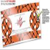 Skin Wrap Decal Set 2 Pack for Amazon Echo Dot 2 - Ripped Fishnets Orange (2nd Generation ONLY - Echo NOT Included) view 3