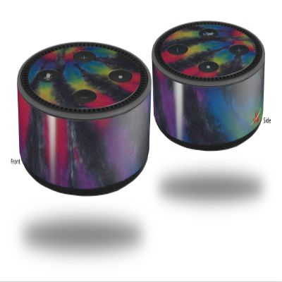 Skin Wrap Decal Set 2 Pack for Amazon Echo Dot 2 - Tie Dye Swirl 105 (2nd Generation ONLY - Echo NOT Included)