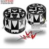Skin Wrap Decal Set 2 Pack for Amazon Echo Dot 2 - Hearts and Stars Black and White (2nd Generation ONLY - Echo NOT Included) view 2