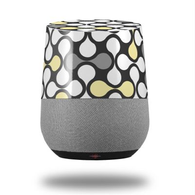 Locknodes 05 Yellow Sunshine - Decal Style Skin Wrap fits Google Home Original (Google Home NOT Included)