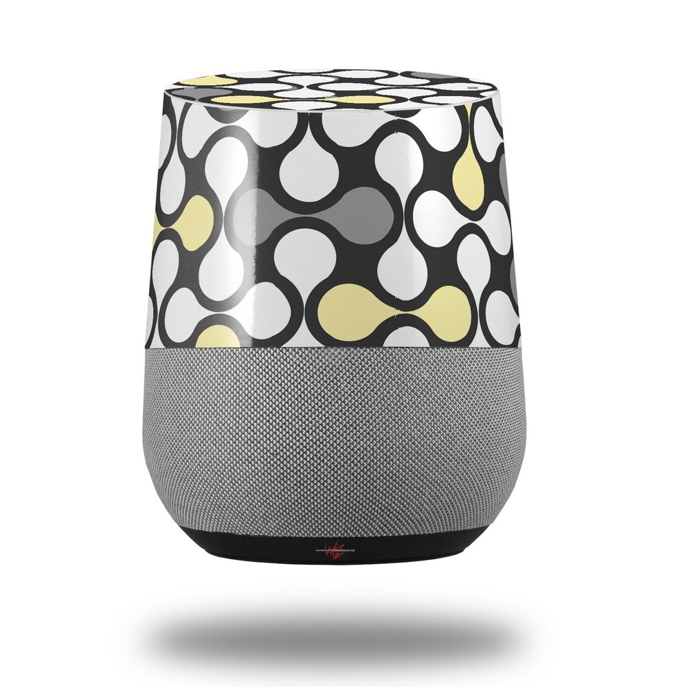 Locknodes 05 Yellow Sunshine - Decal Style Skin Wrap fits Google Home Original (Google Home NOT Included)