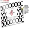 Skin Wrap Decal Set 2 Pack for Amazon Echo Dot 2 - Checkers White (2nd Generation ONLY - Echo NOT Included) view 3