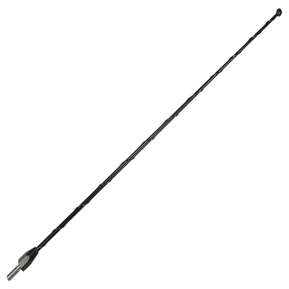 Votex - 15 Inch Black Antenna for Mazda MVP (1989-2006) - Spiral Wind Noise Cancellation - Spring Steel Construction - Stainless Steel Threading