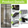 Homearda Magnetic Screen Door - Full Frame, Fits Door Up To 34x82 Inch view 3