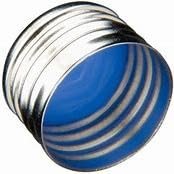 18mm Silver Magnetic (Metal) Cap with 0.060" Blue PTFE/White Silicone Liner (Shore A 55), Ultra Low Bleed