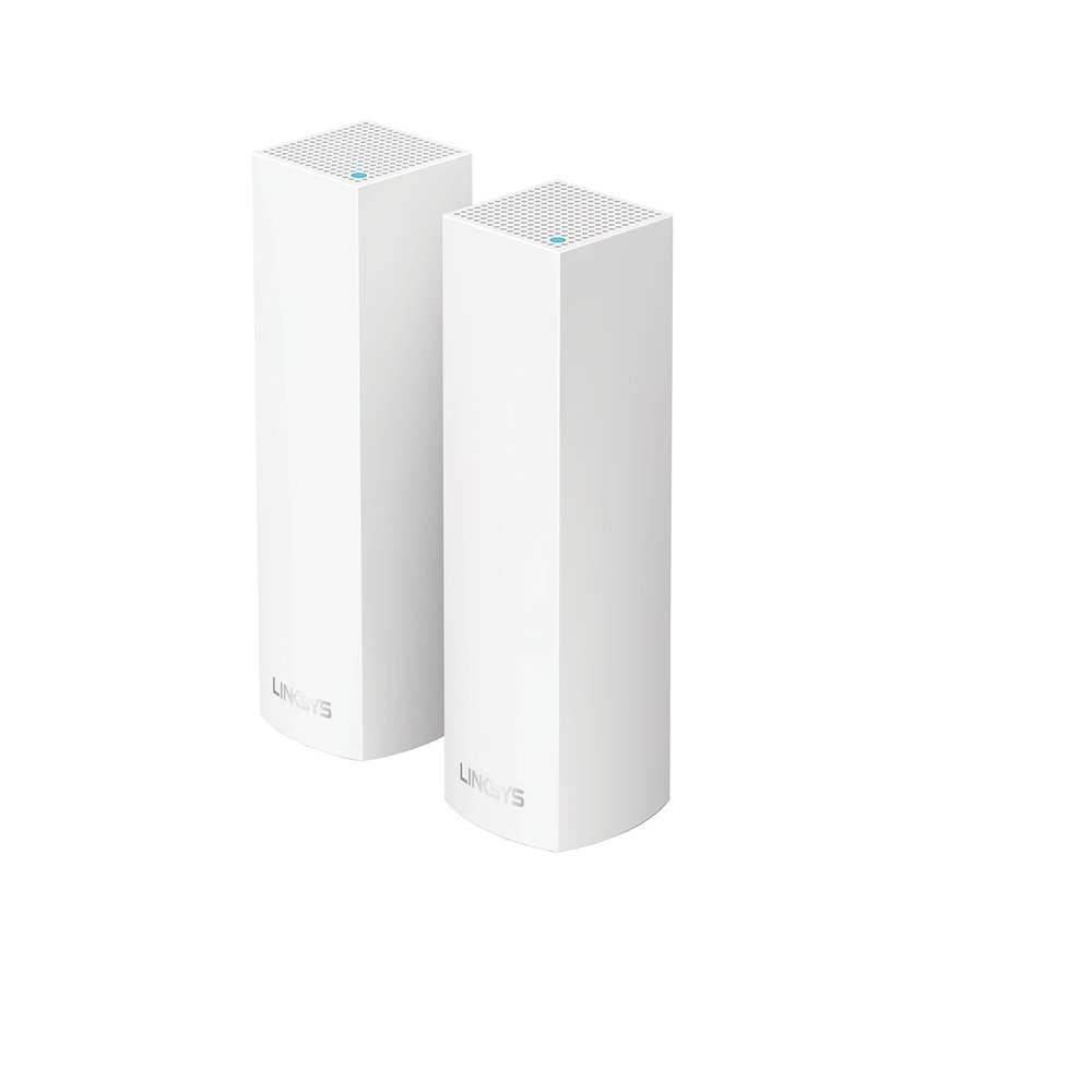 Linksys Velop Tri-Band AC4400 Whole Home WiFi Mesh System- 2-Pack (Coverage up to 4000 sq. ft)