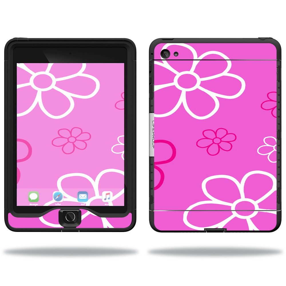 MightySkins Skin Compatible with Lifeproof Apple iPad Mini 4 Case nuud Case wrap Cover Sticker Skins Flower Power