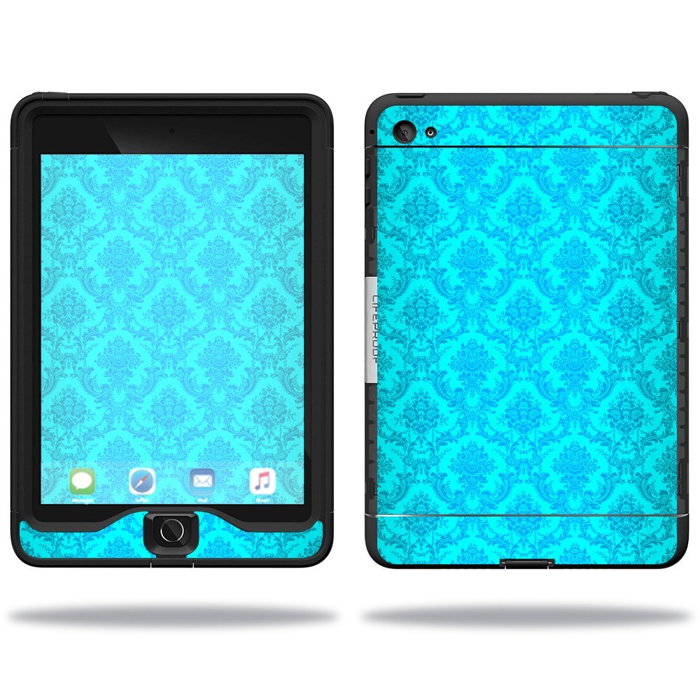 MightySkins Skin Compatible with Lifeproof Apple iPad Mini 4 Case nuud Case wrap Cover Sticker Skins Blue Vintage