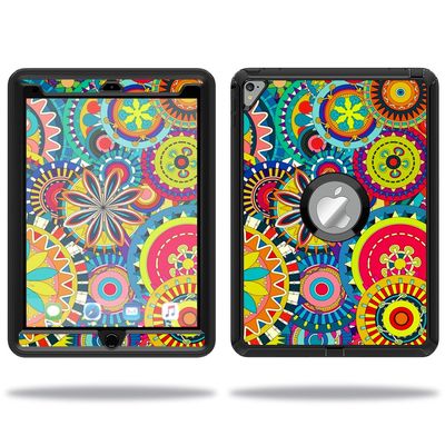 MightySkins Skin Compatible with OtterBox Defender Apple iPad Pro 9.7 Case wrap Cover Sticker Skins Flower Wheels