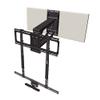 MantelMount MM700 Premier Fireplace TV Mount Pull Down Bracket for 50"-90" & 25-115 lb Televisions Above Mantel with Sound Bar Attachment, Paintable Covers & Safety Pull Down Handles view 1