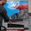 MantelMount MM700 Premier Fireplace TV Mount Pull Down Bracket for 50"-90" & 25-115 lb Televisions Above Mantel with Sound Bar Attachment, Paintable Covers & Safety Pull Down Handles view 2